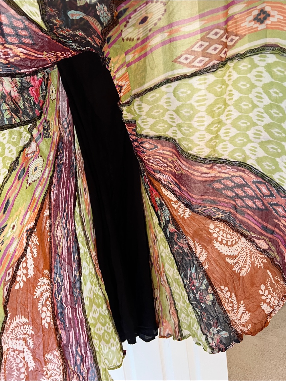 Bohemian Strappy Maxi Dress - Multicolor - Picture 7 of 16